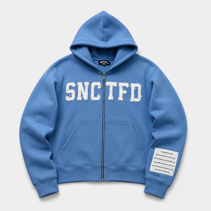 Oversized Sanctified Distressed Hoodie